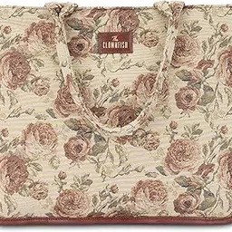 the clownfish Ambrosia Series Tapestry Fabric 14 inch Laptop Bag Handbag For Women Box Bag Tote Office Bag-picture-38