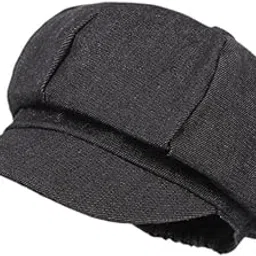 Women Newsboy Cap Comfortable Casual Visor Beret Hat for Driving Date Travel Black|Clothing, Shoes & Accessories | Womens Accessories | Hats-image-0