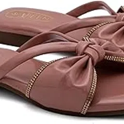 afeen Women Stylish Textured Block Heel Mules | Premium Comfort Slip-On Footwear for Casual, Party & Office Wear-picture-44
