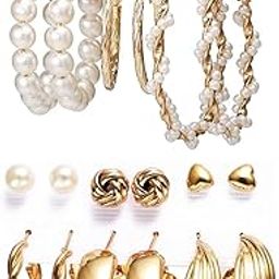 youbella Fashion Jewellery Gold Plated Ear rings Combo of Earrings for Girls and Women-picture-8