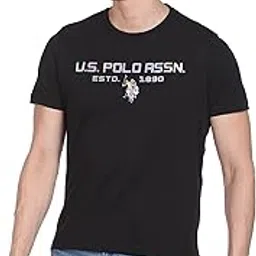 u.s. polo assn. Men's Cotton Regular Fit T-Shirt (UDTSH1150_Black 2XL)-picture-16