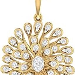 pc jeweller 18k (750) Yellow Gold and Solitaire Pendant for Women-picture-35