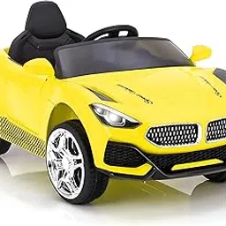 Battery Operated Car for Kids, Ride on Toy Car with Music & Light | Baby Big Jeep Rechargeable Battery | Kids to Drive 1 to 5 Years Boy Girl (Yellow)-image-35