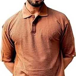 maniac || Mens || Polo Neck || 3/4th Sleeve || Corduroy Fabric || Oversized || Tshirt-picture-25