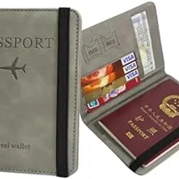 right products Passport Holder Cover Wallet for Women and Men RFID Blocking PU Leather Card Case Travel Document Organizer Passport Case Waterproof Travel Accessories (Color As Per Availability)-picture-48