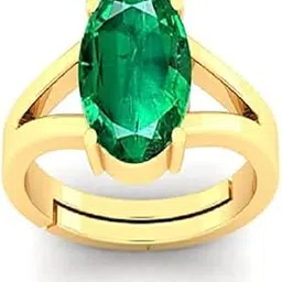 9.25 Ratti Panna (Emerald) Original Stone Adjustable Ring For Men And Women With Lab Certified B07-picture-38