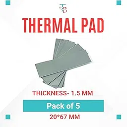 TRUEBOND Thermal Pad (pack of 6)6W/Mk Size 20 * 67(0.5,1,1.5) Thermal Conductivity Silicone Pads with Apply for SSD CPU GPU LED (GREY)(pack of 6) grey-picture-17
