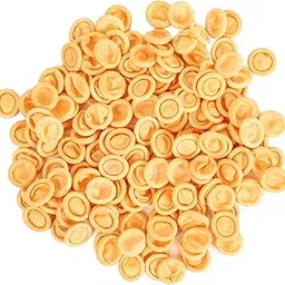 KRIKISH Yellow Anti-Static Finger Cot Finger Cap Safe Disposable Latex Finger Cots Protective Finger Gloves (200) image 1