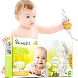 nasensauger Airmed's Vac Nasal Aspirator Baby. CLINICALLY Tested, Safe and Gentle. Baby Nose Sucker with 2 Suction Heads and Cleaning Brush. Safe and Gentle Baby Nasal Aspirator with Strength of a Vacuum Cleaner-picture-40