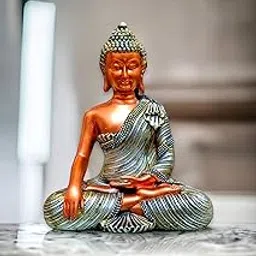 Shivansh's Art Resin Buddha Statue Sculpture for Living Room, Bedroom, Dining Room, Office, Home Decor-picture-29