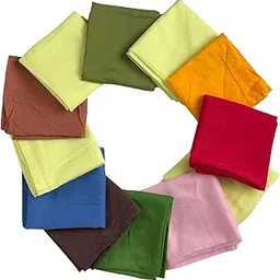 Pride Apparel Voile Towel-Face Towel, Kitchen Towel, Handkercheif Multipurpose Towel 50 cm* 50 cm (Red Combo, Pack of 12)-picture-46