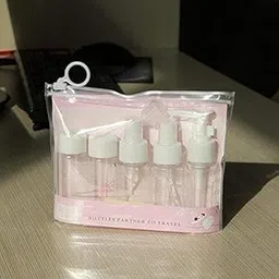 HimPrincy 6Pcs/Set Travel Bottles Cosmetic Packaging Empty Pressure Spray Bottle Travel Transparent Plastic Perfume Travel Kit image 1