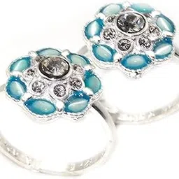 gauri925 Silver Zircon Toe Ring for Women/Girls-picture-52