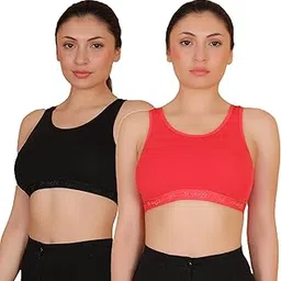 b-soft Cotton Lycra Sports Bra for Women | Daily Use | Non-Wired | Non-Padded | Seamless Bra | Full Coverage | Suitable for Gym,Yoga,Workout-picture-45