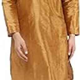 amazon brand - anarva Men's Dupion Silk Embroidered Kurta & Pant Mandarin Collar Ethnic Motifs Festive Party Dress-picture-17