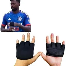 Original Finger Cut Cricket Gloves – Durable Leather, Lightweight, Multi-Use for Fielding, Training, Catching, Wicket-Keeping Inners & Batting Inners (Gels Inserted)-picture-14
