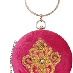 tooba Women's Handicraft Beautiful Bling Box Clutch Bag for Wedding, Banquet, Gift Family, & Friends-picture-34