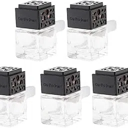 CALANDIS 5Pcs 6ML Car Perfume Bottle Essential Oil Fragrance Diffuser Vials Black | | Natural & Alternative Remedies-picture-54