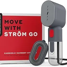 STROM GO Super Compact and Lightweight Travel Garment Steamer For Clothes | FREE Heat Resistant Travel Pouch | Vertical & Horizontal Steaming | 20g/min Steam | 30 Sec Heat Up | 100ml Water Tank-image-113