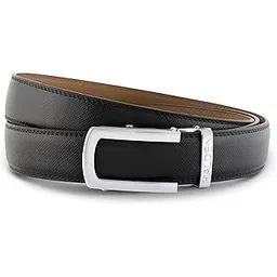 halden BURLEY Belts For Men Leather Original (Adjustable Fits Up to 44 Inch Waist) Ratchet Straps, Unique Magnetic Auto-lock Buckle Branded Belts For Men Leather Original-picture-52