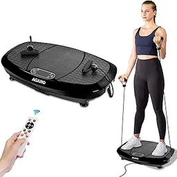 AGARO Royal 3D Vibration Plate Massager, Home & Gym Workout Machine For Muscle Toning, Calorie Burning, Massaging, Weight Loss, Pain Relief & Comes With 5 Program Mode With Remote,2 Balance Straps-picture-45