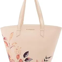 caprese Alaya Large Satchel Bag for Women | Stylish Floral Print Faux Leather Shoulder Bag with Multiple Compartments & Comfortable Handles | Perfect for Work, Travel, and Everyday Use-picture-46