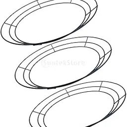 3Pcs 10'' Metal Flower Wreath Frames Green Wreath Frame for Xmas Party 25cm|3 Pieces of Metal Wreath Frames-image-24