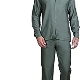 antiloop Men's Men Co-rd Set Solid Co-Ord Set With Polo Neck-picture-25