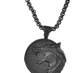 voylla Eclipse Majestic Wolf Black Mens Pendant|Black Pendant For Men|Gift For Men|Classic|Trendy|Anniversary Gift For Husband|Birthday Gift| Everyday Wear-picture-52