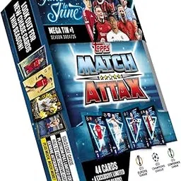 Topps Match Attax 24/25 - Mega Tin 'Time to Shine' - Tin 1 - contains 44 Match Attax cards plus 4 exclusive LE's - Bukayo Saka, Benjamin Šeško, Vitinha and Santiago Giménez!-image-14