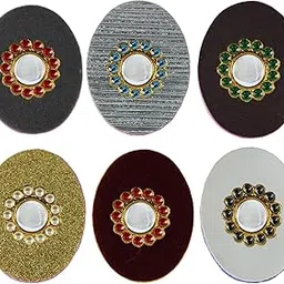 vidhya kangan Handmade Fancy Stone stud Work Saree pin Brooch for Women Jewellery Latest Stylish Crystal Unisex Floral Shape Brooch for Women/Girls (sku-bro2911)-picture-14