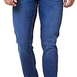 spykar Mid-Rise Regular Fit Blue Jeans for Men-picture-36