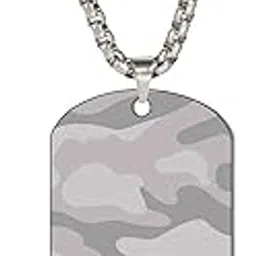 vr creatives Dog Tag Military Necklace For Men Women Stainless Steel Hip Hop Military Dog Tags Pendant Necklace Jewelry Gift-picture-58