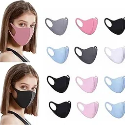 Multicolor Face Mask, Dust Mask, Sun UV Protection: Washable, Reusable, Breathable Multicolor Polyester Cotton Face Masks for Outdoor Activities, Unisex-picture-46