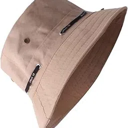 w+ Adjustable Sun Bucket Hat for Women Cotton Hats Teenagers Girls Wide Brim Floppy Summer Beach Fisherman Caps UPF 50+ UV Packable (Beige)-picture-21