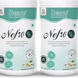 Pro360 Nefro LP Powder Vanilla Flavour 750g (Pack of 2) Low Protein Supplement for Kidney Health (Non-Dialysis) – Vanilla Protein Powder Enriched with L-Taurine, L-Carnitine & Essential Nutrients-image-5