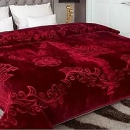CHANGERS Embossed Blankets,Quilt,duvets,dohar,Quilt,duvets,dohar Solid Colour Ultra Soft Floral Double Bed Heavy Mink Winter Blanket-picture-37