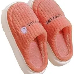 kidszeenie Unisex Fuzzy Plush Slippers for Winter | Soft Fluffy Indoor House Shoes for Women & Kids | Warm Anti-Slip Bedroom Slides with Thick Sole | Cozy Cotton Home Footwear for Comfort & Style-picture-25
