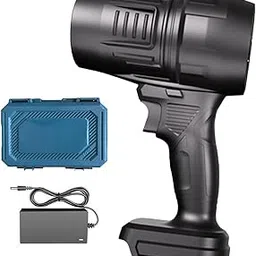 MYADDICTION Cordless Air Duster Leaf Blower with Charger for Outdoors BBQ with Box-picture-32