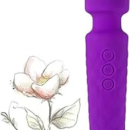 Nitevo Personal Massager For Women With 20 Vibration Modes, Waterproof, USB Rechargeable Medical Grade Silicone Handheld Electric Full Body Massager For Pain Relief (Multi Color)-picture-46