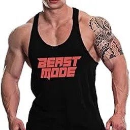 Men's Cotton Sleeveless Tank Tops Gym Vest for Mens L696-picture-48