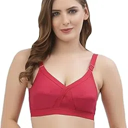 floret Women's Pure Cotton-Fabric Non Padded & Non-Wired Cut & Sew/Full Coverage Bra-picture-17