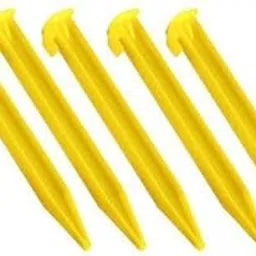 BNF® 2x5Pcs Tent Stakes Ground Pegs | Heavy Duty Ground Pegs for Snow & Camping | PP Lightweight Durable Pegs with Hook | 14.5cm Yellow Ground Nails|Camping & Hiking|Tent & Canopy Accessories-image-23