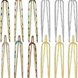 vama FASHIONS Multicolor Saree Safety Pin Brooch for heavy sarees Pallu Dresses Odhani Metal Pins-picture-46