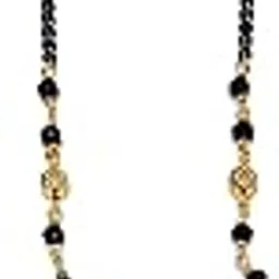 stylish Maharashtrian short mangalsutra for women total length 18 inch Alloy Mangalsutra(456)-picture-43