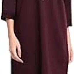 secret wish Women's Wine Woolen Maxi Nighty (Free Size)-picture-20