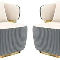Set of 2 Velvet Dining Chairs, Cushion Seat Chair for Living Room Bedroom Restaurant, Modern Contemporary Upholstered with Polished Rosegold Solid Wooden Legs S40-picture-23