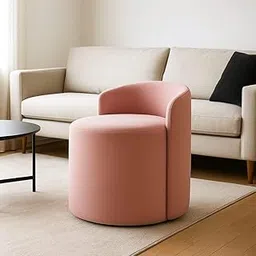 Jaico Wood Seating mudda Puffy Stool Chair for Living Room, Dressing Table, Office, Home Decor, Ottoman pouffes, Sofa Type, and Large .Ottoman and Chair Combined into one (Pink)-picture-14