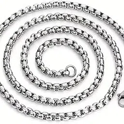 peora Stainless Steel Box Chain Stylish Fashion Jewellery for Men-picture-56