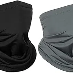 caiuse 2 Pack Neck Gaiter Face Mask Scarf Reusable Bandanas Tube UV Protection Headwear Balaclava Outdoor Running Cycling Sport for Men and Women-picture-16